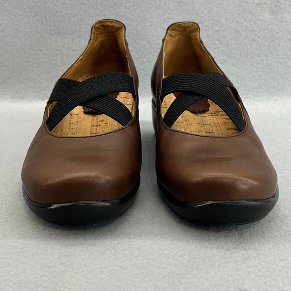 Dromedaris Tracy 2 Leather Mary Jane Low Block Heel Shoe-Brown-Women Size 37-NEW - Picture 12 of 14